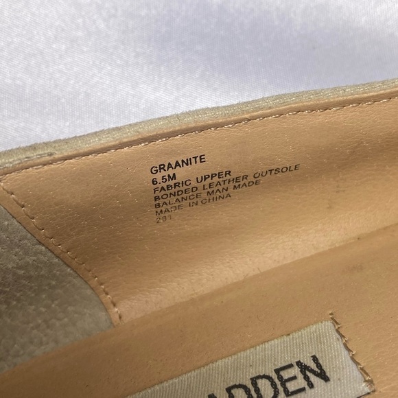 STEVE madden graanite studded slip on grunge ballet flat shoes size 6.5 - Picture 8 of 9